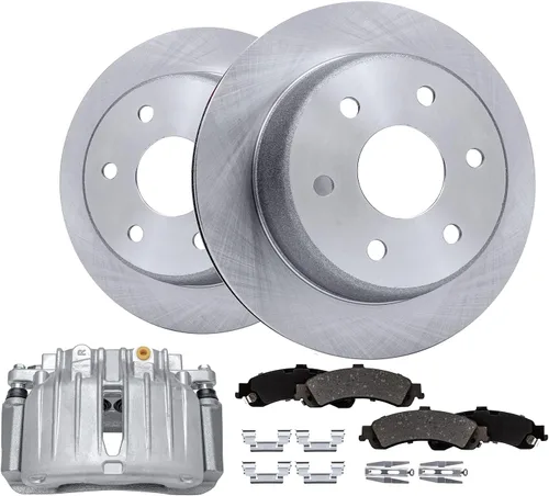 Miniatura 96 de Detroit Axle - Rotores de freno para Jeep Compass 2015-2022 Renegade 2016-2022 Fiat 500X 2016-2022, 2018, 2019, 2020, 2021. Reemplazo de rotores