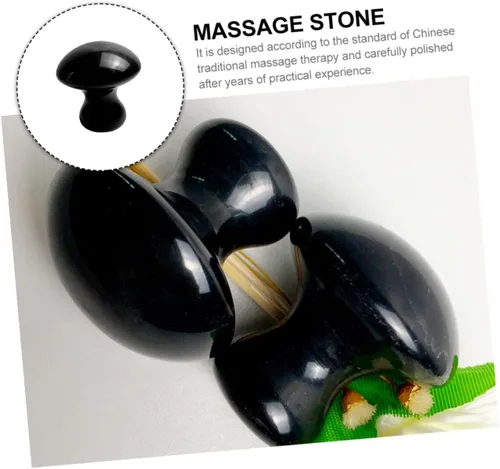 Miniatura 6 de FRCOLOR Masajeador de raspado de hongos Gua Sha Stone Face Body Massage Tool Bordes lisos en relajación Circulati de sangre