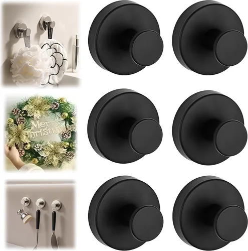 Miniatura 10 de Ganchos de ventosa para coronas en vidrio, ganchos de ventosa para ducha interior, ganchos de corona para puertas delanteras, ganchos de metal