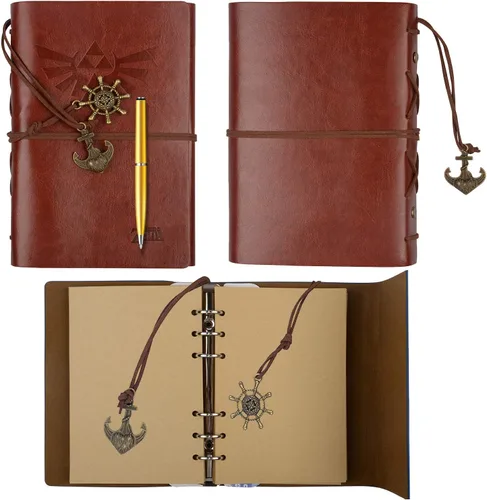 Miniatura 2 de ONE250 Legend of Zelda Journal, Writing Journal, Travel Diary, 7.2x5.1 Notebook, Writers Notebook, Refillable Diary Sketchbook, Fountain Pen Safe