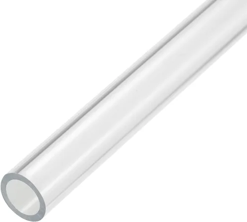 Miniatura 29 de MECCANIXITY Tubo acrílico transparente rígido redondo tubo 44mm (1.7") ID 50mm (2") OD 14" para lámparas y linternas, sistema de refrigeración por