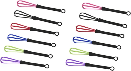 FRCOLOR 12 piezas de herramienta de peluquería mezclador de color para peluquería mini batidor de silicona herramienta de tinte eléctrico para el