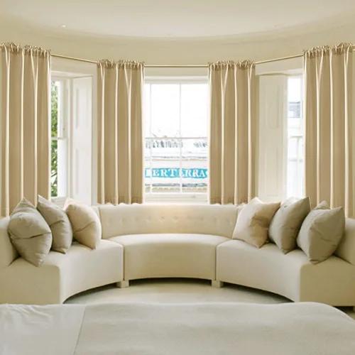 Miniatura 5 de Cortinas opacas de 48 pulgadas de largo, 34 pulgadas de ancho x 48 pulgadas de largo, cortinas opacas cortas con aislamiento térmico para Beige