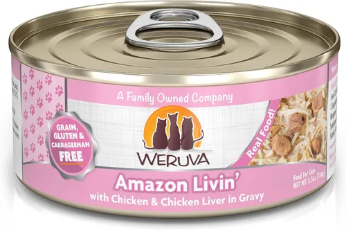 Miniatura 41 de Weruva Asian Fusion - Comida clásica para gatos, fusión asiática con atún y shirasu en salsa, lata de 5.5 onzas (paquete de 24)