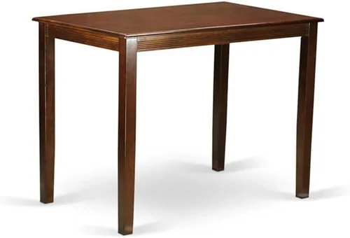 Miniatura 3 de East West Furniture YABU3-MAH-LC - Juego de pub de 3 piezas de altura de mostrador para espacios pequeños que contiene una mesa de comedor
