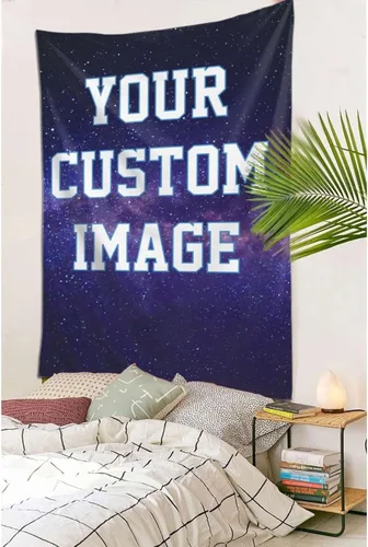 Miniatura 8 de Tapiz estético personalizado, divertido, para colgar en la pared, imágenes para subir imágenes, fondos personalizados, pancartas y letreros