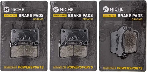 Miniatura 10 de NICHE Juego Pastillas de Freno para Honda CBR600RR CBR1000RR CBR600R 06455-MEL-D23 06455-MFJ-D02 Delanteras Traseras Semimetálicas