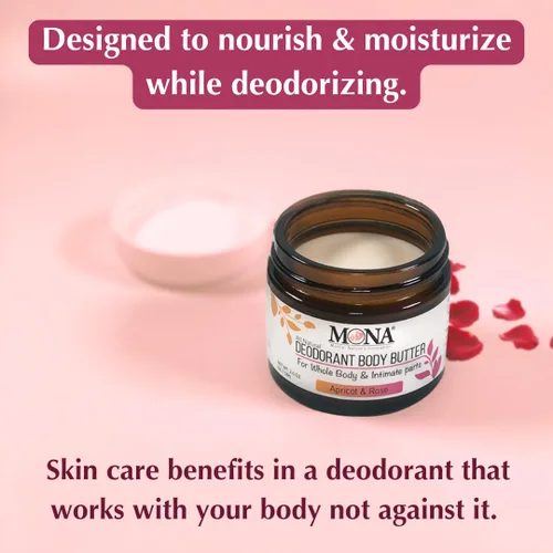 Miniatura 7 de MONA Desodorante natural para todo el cuerpo y partes íntimas, crema desodorante para mujeres, hombres y adolescentes, sin aluminio, bicarbonato