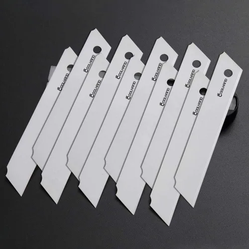Cool Hand Paquete de 10 cuchillas multiusos a presión de 0.71 pulgadas, cerámica de circonita de calidad, más afiladas, cuchillas de repuesto para