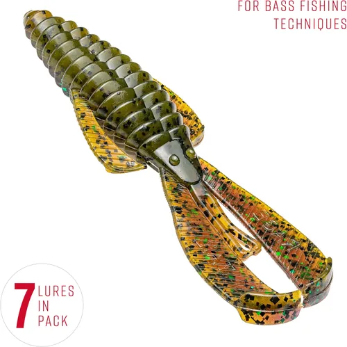 Miniatura 3 de Strike King Rage Bug Señuelo de Pesca, Grúber de Plástico Suave, Diseño Único, Acción Sutil