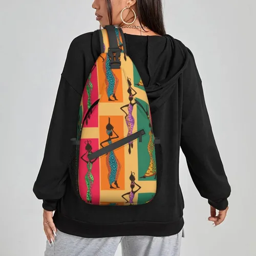 Miniatura 6 de NiuKom Mochila cruzada para el pecho, bolsa cruzada para el hombro, gimnasio, ciclismo, viajes, senderismo, para mujeres y hombres, Mujeres