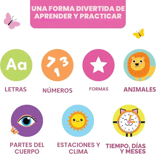 Miniatura 3 de Clever Fox Play Libro de actividades para niños pequeños de 1 a 3 años - Libro de mesa para bebés ocupados - Tablero de actividades de fieltro