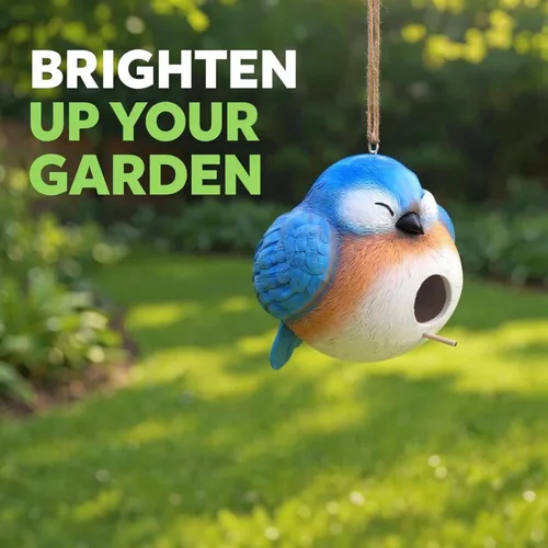Miniatura 2 de Spoontiques - Birdhouse - Decoración de jardín - Casa decorativa para pájaros para decoración de patio y jardín - Casa de pájaros colgante