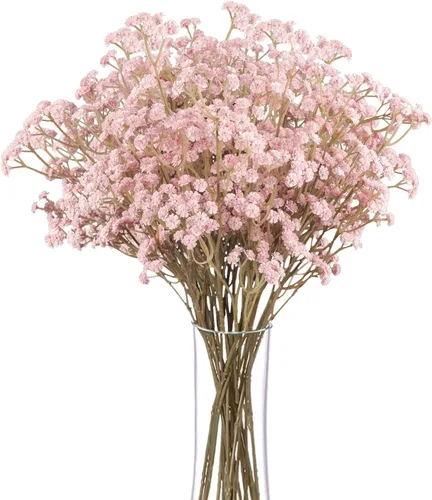 Miniatura 31 de N&T NIETING - Ramo de 10 flores artificiales de aliento de bebé, gypsophila falsa, toque real, arreglo de flores artificiales para bodas, fiestas