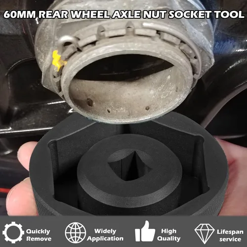 Miniatura 5 de Herramienta de enchufe de tuerca de eje de rueda trasera de 2.362 in para KTM Super Duke 1290/1290 R 2014-2022, herramienta de rueda trasera elimina