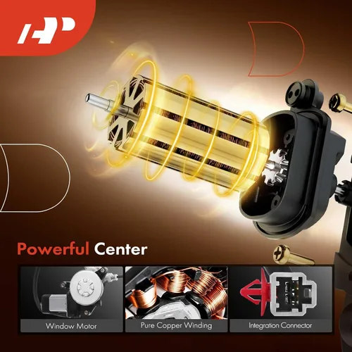 Miniatura 3 de A-Premium Elevalunas eléctrico con motor compatible con Honda Element 2003-2010 Delantero derecho del pasajero