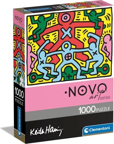 Clementoni - Keith Haring Haring-1000 piezas para adultos, arte, pinturas famosas, Made in Italy, multicolor, 39757