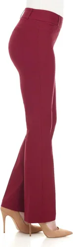 Miniatura 3 de Rekucci - Pantalones elásticos para mujer de ajuste cómodo levemente acampanados