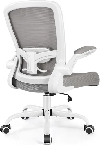 Miniatura 16 de FelixKing Silla de oficina, silla de escritorio ergonómica, sillas de malla transpirable, respaldo alto, soporte lumbar ajustable, reposabrazos Verde
