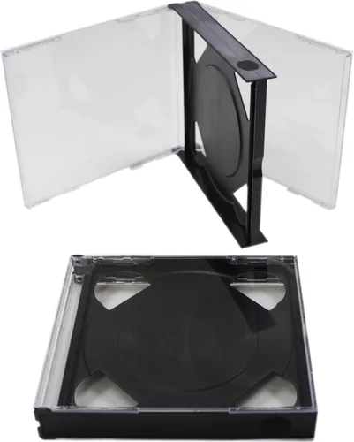 Miniatura 2 de (5) Cajas de joyas/cajas dobles con 2 CD sin bandeja con medio gris oscuro - CD2R24DGNT