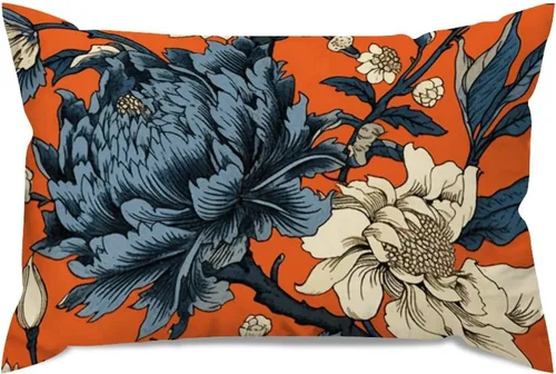 Miniatura 87 de ArogGeld Fundas de Almohada Euro Sham Florales Verde y Blanco Gris Estilo Chinoiserie Funda de Almohada Asiática Funda de Cojín Decorativo 18x18