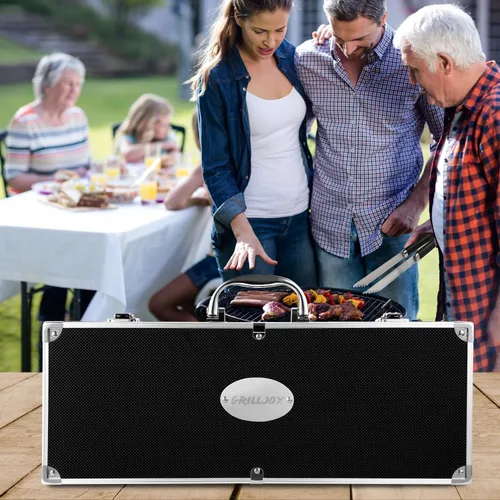 Miniatura 6 de Grilljoy Accesorios de BBQ Juego de Herramientas de Parrilla - 22 Piezas de Acero Inoxidable Accesorios de Parrilla de Barbacoa para Parrilla al