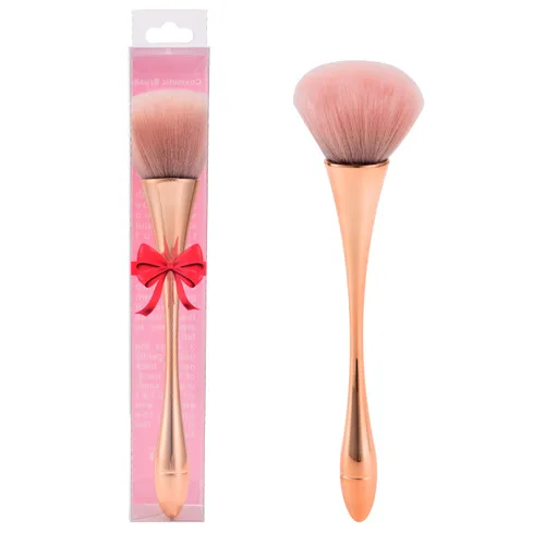 Miniatura 7 de Brocha de polvo mineral súper grande, brocha de maquillaje Bronzer Kabuki, cepillo de base suave y esponjoso, cepillo profesional para polvo