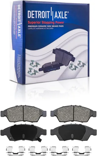 Miniatura 30 de Detroit Axle - Kit de freno trasero para Toyota Camry 2012-2017, Avalon Lexus ES300h ES350 2013-2018, repuesto de pastillas de freno de cerámica