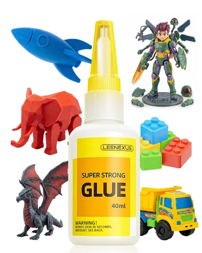 Miniatura 12 de Super Pegamento en Gel con Control de Precisión, 5ML【Doble Interbloqueo Molecular】 Pegamento Super Fuerte de CA Transparente para Plástico
