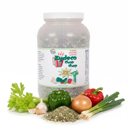 Zydeco Chop Chop Cajun Trinity - Condimento a granel de 3 libras – Cebolla deshidratada, pimiento, ajo y apio – Sin sal y sin gluten, condimento