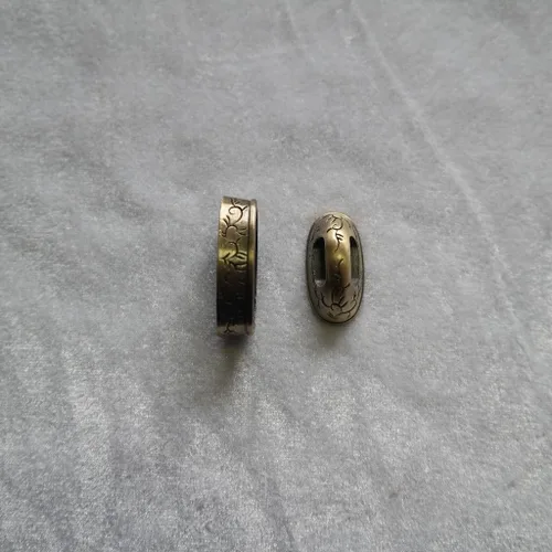 Miniatura 43 de Espada samurái japonesa KOSHIRAE – Aleación de Fuchi Kashira 01-44