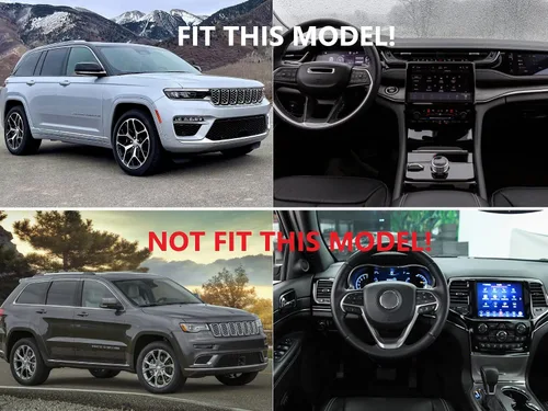 Miniatura 7 de Tapacubos de puerta de gas de fibra de carbono para Jeep Grand Cherokee L 2021-2024 para Grand Cherokee 2022-2024