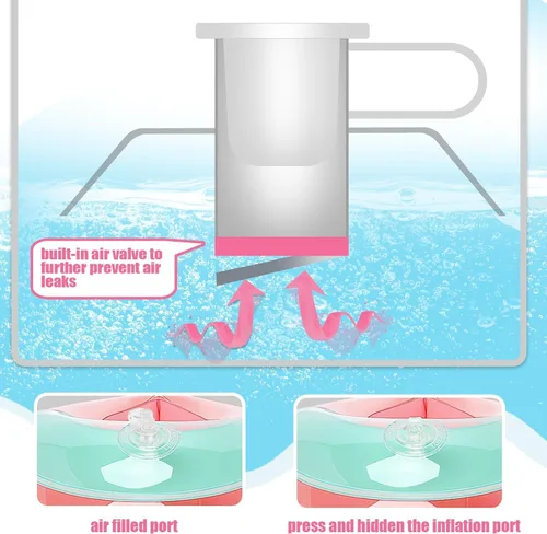 Miniatura 4 de Loowarts Arm Floaties for Kids 2-6 Year,Inflatable Arm Bands Float as Water Wings & Swimmies,3-Chambers Independent Safety System for Toddler