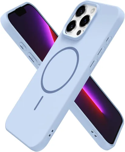 Miniatura 54 de oakxco Funda de silicona Mag Safe para iPhone 17 Pro Max, funda magnética delgada y fina compatible con carga inalámbrica MagSafe, bonita funda Negro