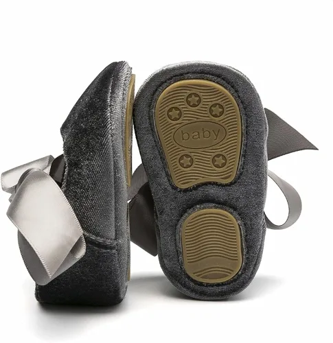 Miniatura 3 de HONEY$HOMEY Mocasines de suela suave con borla Bowknots Cuna Prewalker Niño Princesa Zapatos