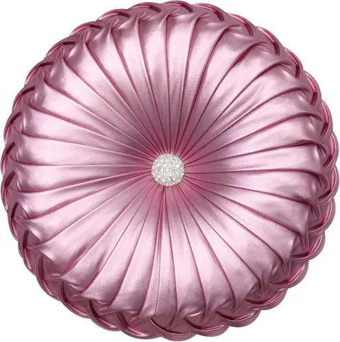 Miniatura 15 de EUCIOR Almohadas Decorativas Doradas, Almohada Circular, Almohadas Decorativas Plisadas de Calabaza Hechas a Mano, Almohadas Doradas, Almohadas
