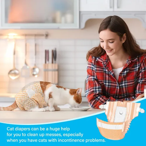 Miniatura 7 de Pet Soft Pañales desechables para gatos – Pañales para perros en período de calor o incontinencia de orina, pañales para perras, pañales ultra
