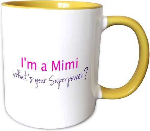 Miniatura 12 de 3dRose mug_193745_1 Im a Mimi Whats Your Superpower - Taza de cerámica con texto en inglés «Im a Mimi Whats Your Superpower», color rosa intenso, 11