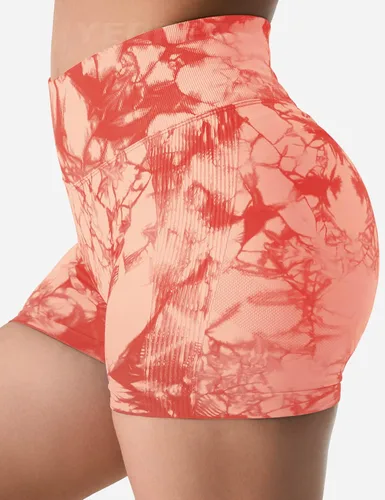 Miniatura 3 de YEOREO Pantalones cortos profesionales de entrenamiento para mujer, 3.6 pulgadas, pantalones cortos sin costuras, cintura alta, contorno, gimnasio