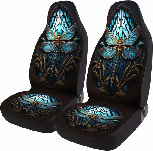 Miniatura 80 de GENANY Horror Nightmare Skellington - 2 fundas de asiento delantero para automóvil, camión, SUV, regalos de Navidad, funda de asiento de cubo