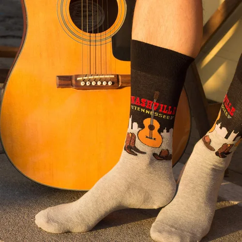 Miniatura 4 de Hot Sox Men's Fun Famous Paintings Crew Socks-1 Pair Pack-Cool & Artistic Gifts
