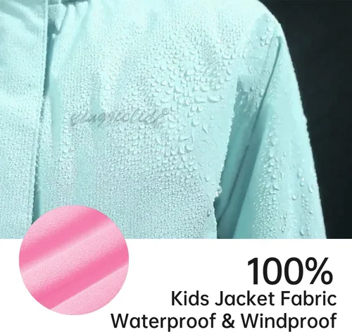 Miniatura 61 de Chaqueta de esquí impermeable para niñas, chaqueta de snowboard para exteriores, resistente al viento, con forro polar, abrigo de nieve cálido