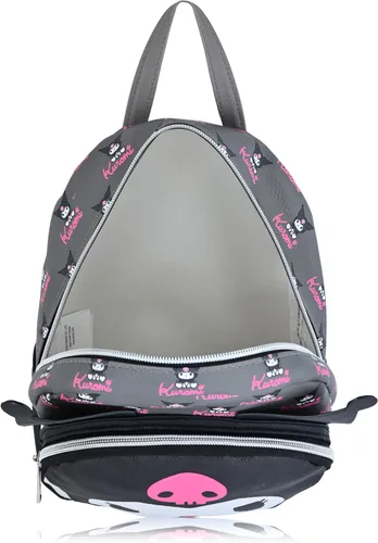 Miniatura 6 de Sanrio Hello Kitty and Friends Kuromi Mochila Mini bolso de piel sintética de 10 pulgadas para mujeres, hombres, unisex, Kuromi, Mochilas Daypack
