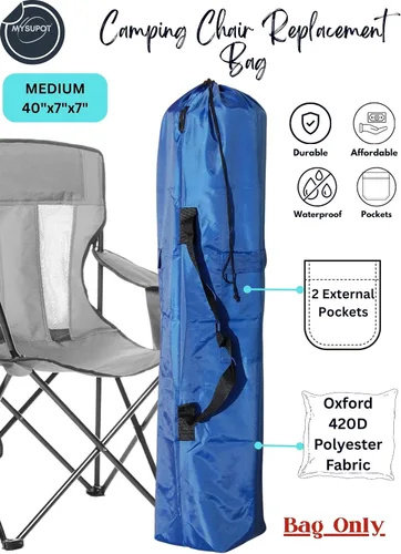 Miniatura 2 de Bolsa de repuesto para silla de camping plegable, silla de campamento portátil, hamaca, esterilla de yoga, paraguas, tiendas de campaña, trípodes