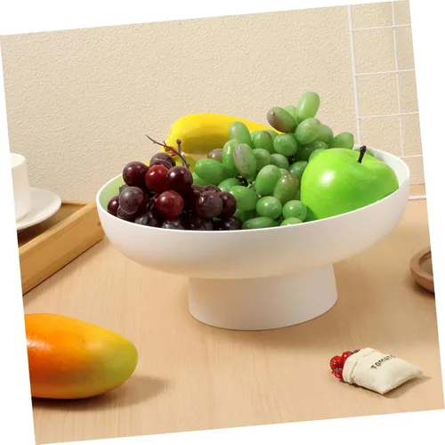 Miniatura 4 de Mikinona Soporte decorativo de frutas cesta de frutas bandeja de frutas para boda cumpleaños dic Blanco