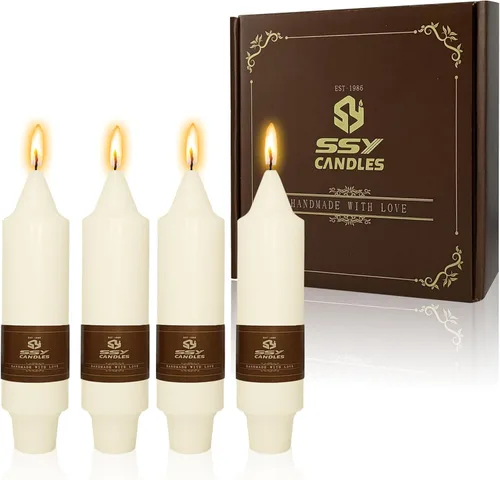 Miniatura 71 de Candelabros cortos de 5 pulgadas con velas cónicas verde oscuro, 4 piezas para cena, hogar, boda, fiesta, decoración