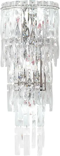 Miniatura 9 de Apliques de pared, modernos apliques de pared de cristal para interiores, lámpara de pared cromada de lujo, lámpara de pared K9 con gotas de cristal