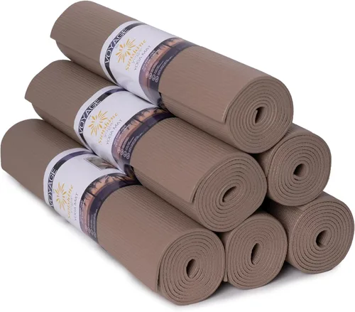 Miniatura 10 de Voyage - Tapete de yoga a granel, paquete de 6, 72 x 24 pulgadas, esterillas de yoga profesionales para estudio y gimnasio, 0.197 in de grosor, Azul