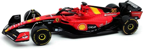 Miniatura 7 de 1/43 F1 2023 SF23 16# Charles Leclerc Scuderia SF23 55# Carlos Sainz aleación coche fundido a presión modelo modelo regalo (1/43 SF23 Monza #16)