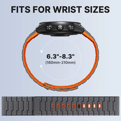 Miniatura 7 de Bandletic Compatible con Garmin Fenix 8 2.008 in 7X 6X 5X Correa de reloj – 1.024 in de ajuste rápido correa magnética de silicona para Fenix 7X 6X